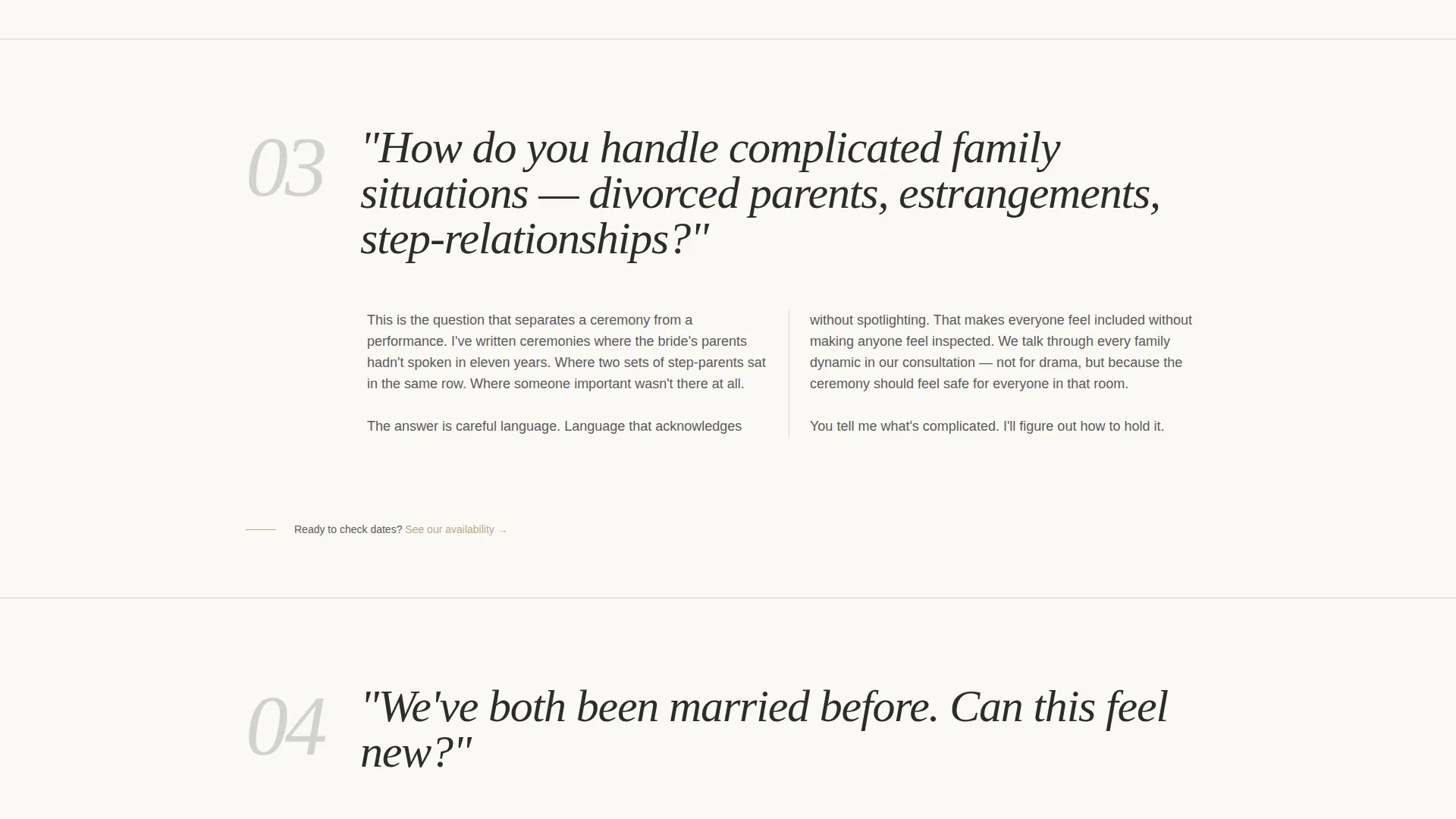 Wedding Officiant Booking Website Template