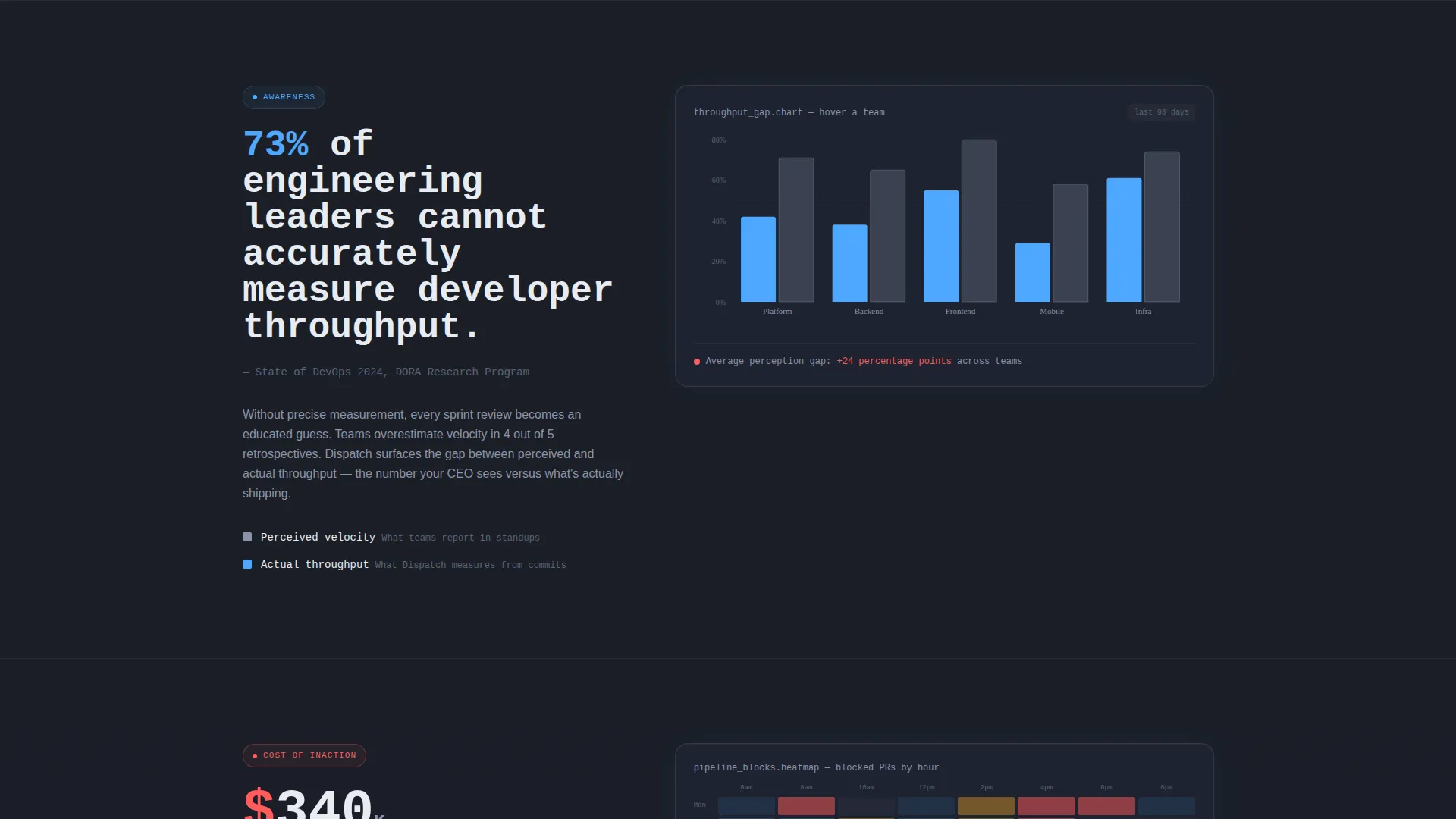 Devtools Landing Page Template for Engineering Platforms