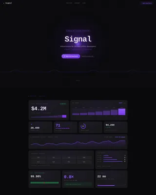 Devtools Investor Relations Bento Grid Landing Page