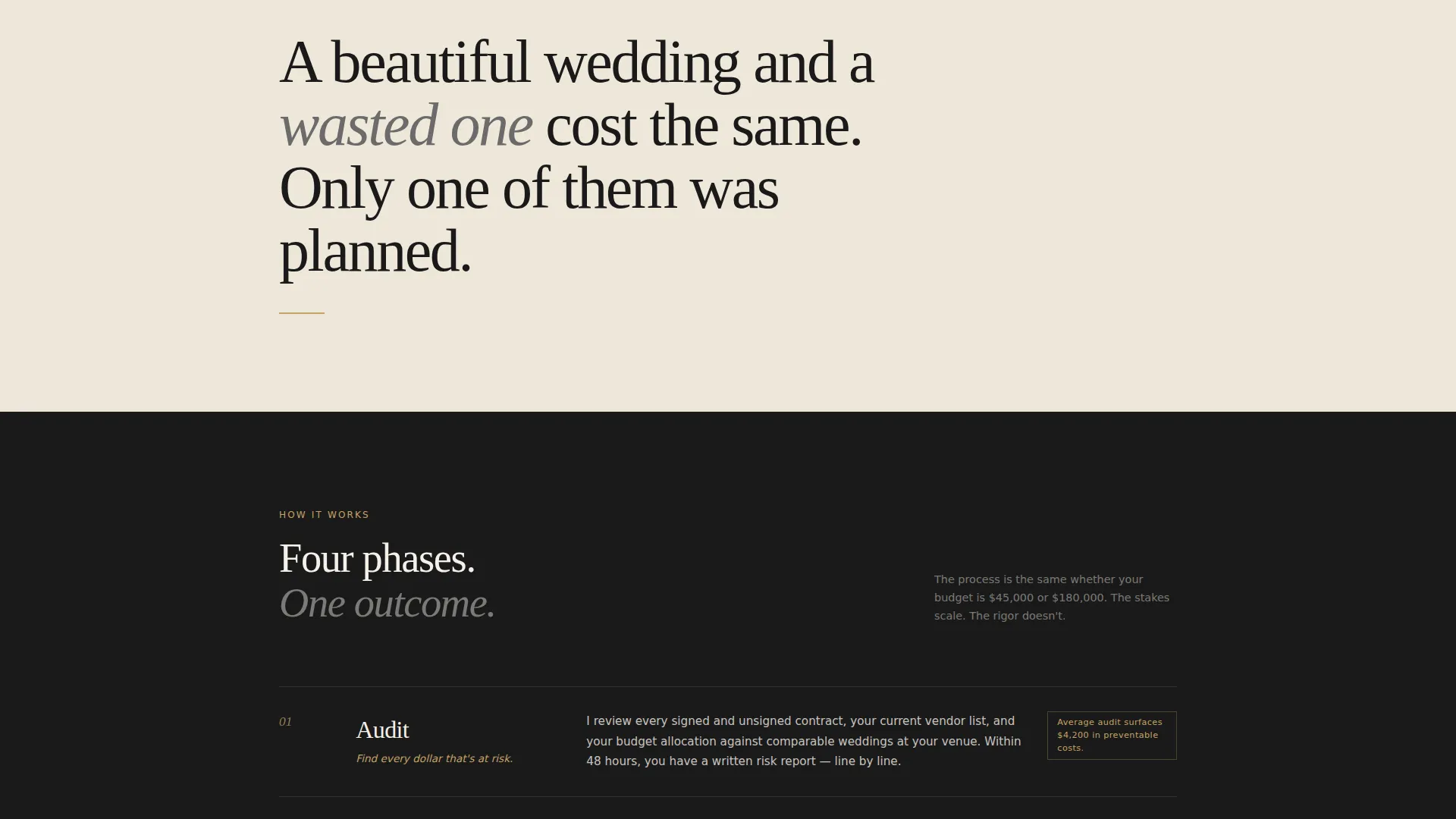 Wedding Consulting Booking Website Template