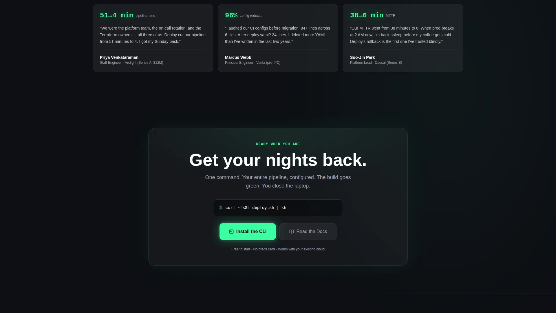 DevTools Automation Landing Page Template