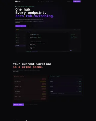 Modern Hub Landing Page Template