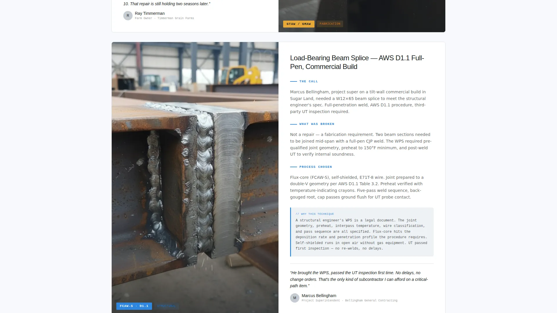 Welder Booking Website Template