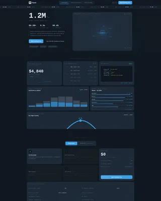 Diamond Analytics Dashboard Bento Grid Landing Page