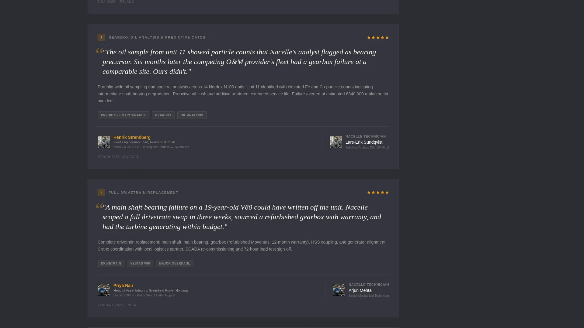 Wind Turbine Technician Business Reviews Website Template