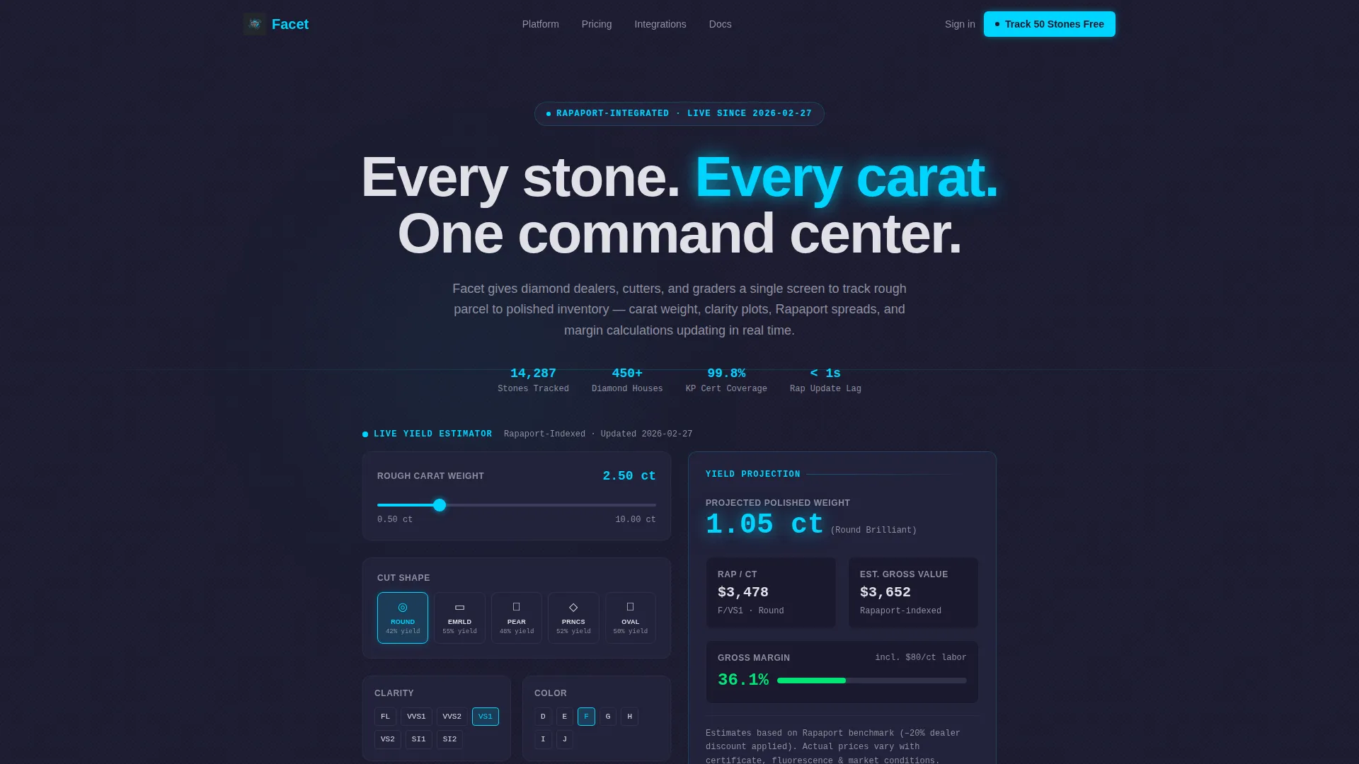 Premium Diamond Landing Page Template