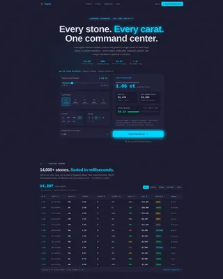 Premium Diamond Landing Page Template