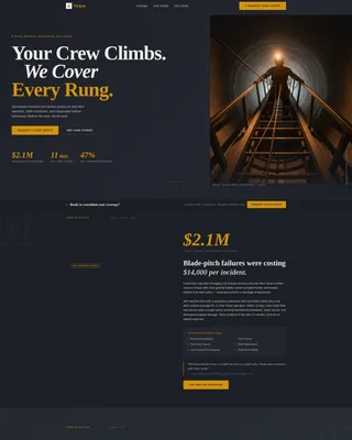 Wind Turbine Technician Business Privacy Policy Website Template