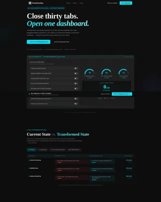 Digital Transformation Agency Landing Page Template