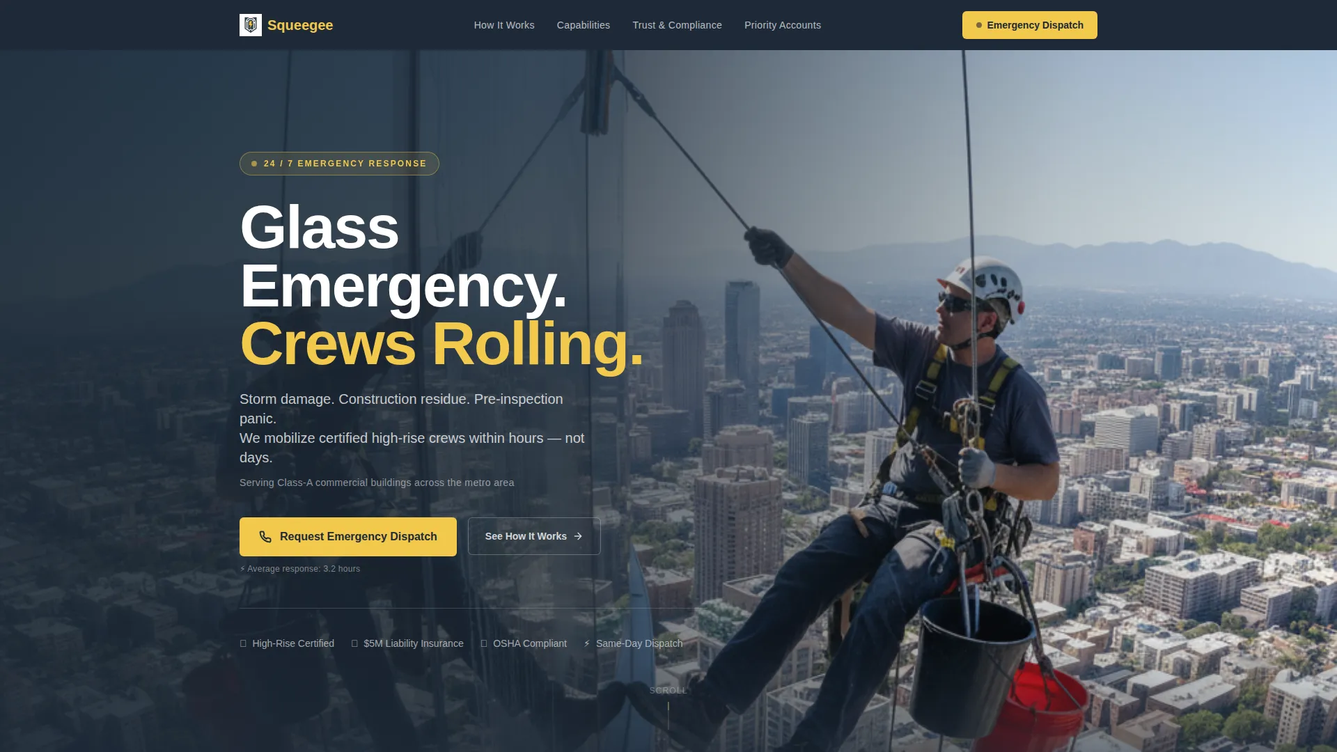 Window Cleaner Marketing Specialist Blog Website Template