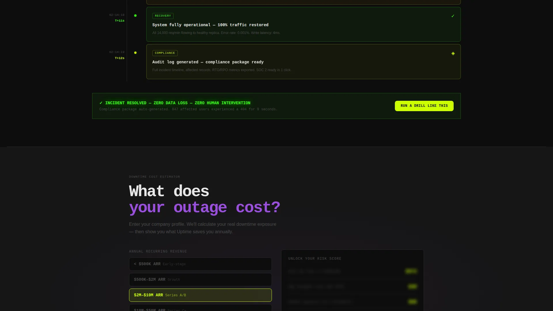 Disaster Recovery Landing Page Template