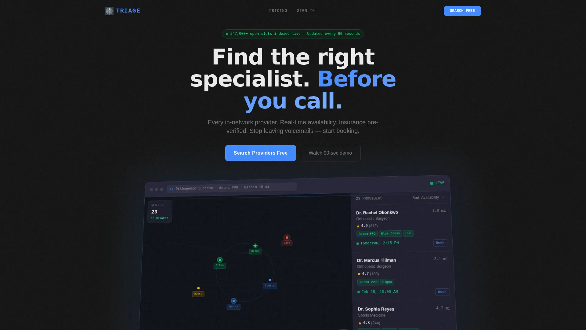 Doctor Finder Landing Page Template | Dashboard Pro