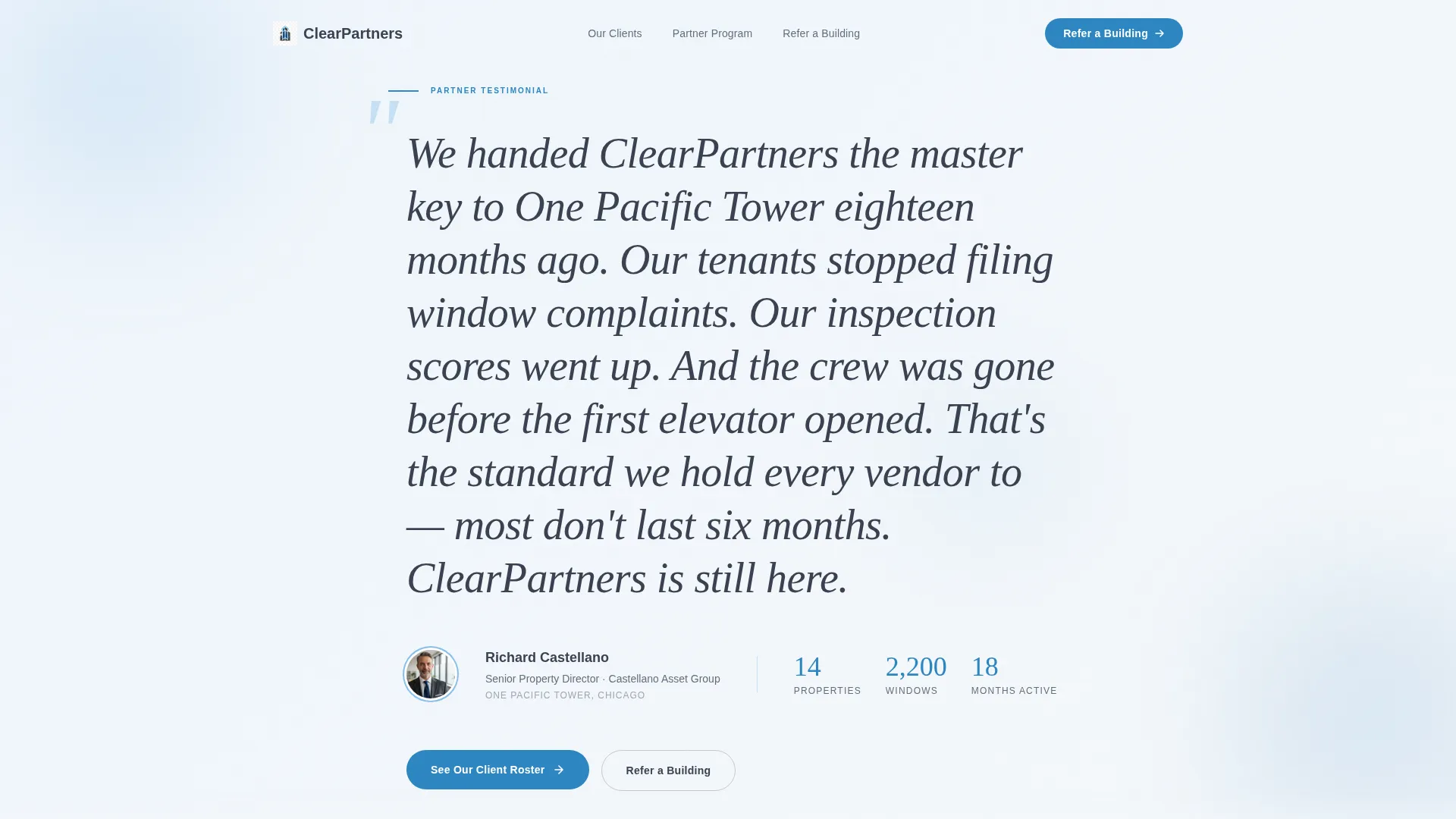 Window Cleaner Marketing Reviews Website Template