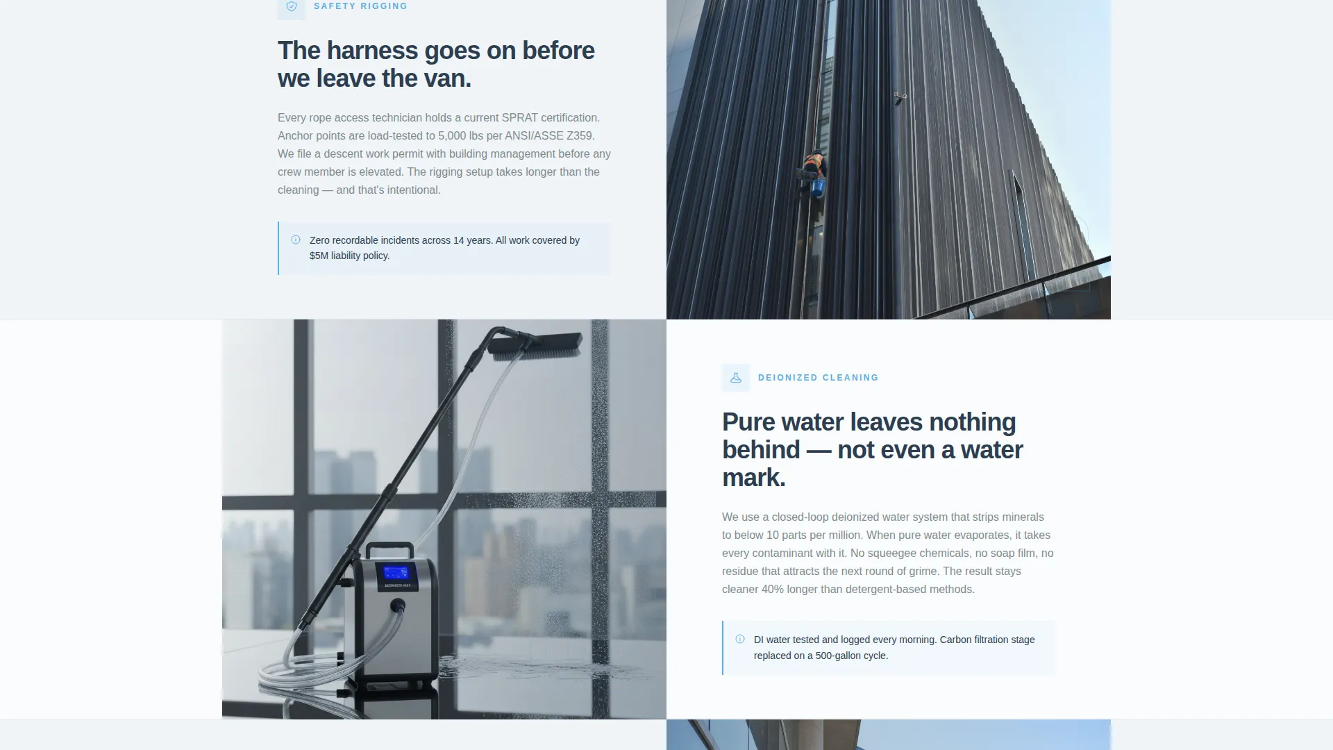 Window Cleaning Seasonal Promotion Landing Page
