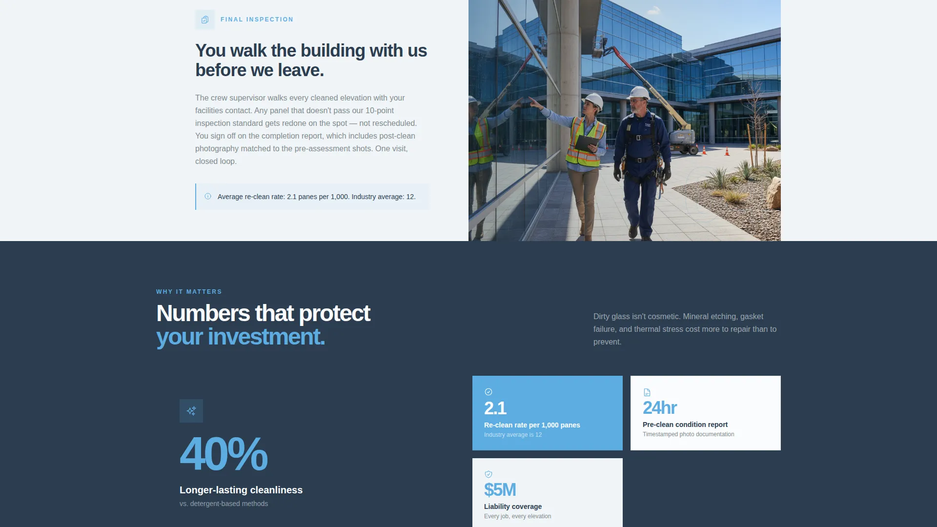 Window Cleaning Seasonal Promotion Landing Page