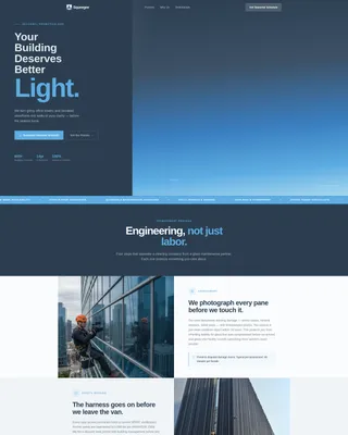 Window Cleaning Seasonal Promotion Landing Page