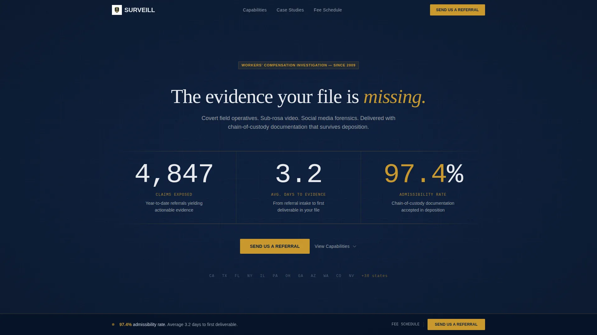 Private Investigation Professional Website Template