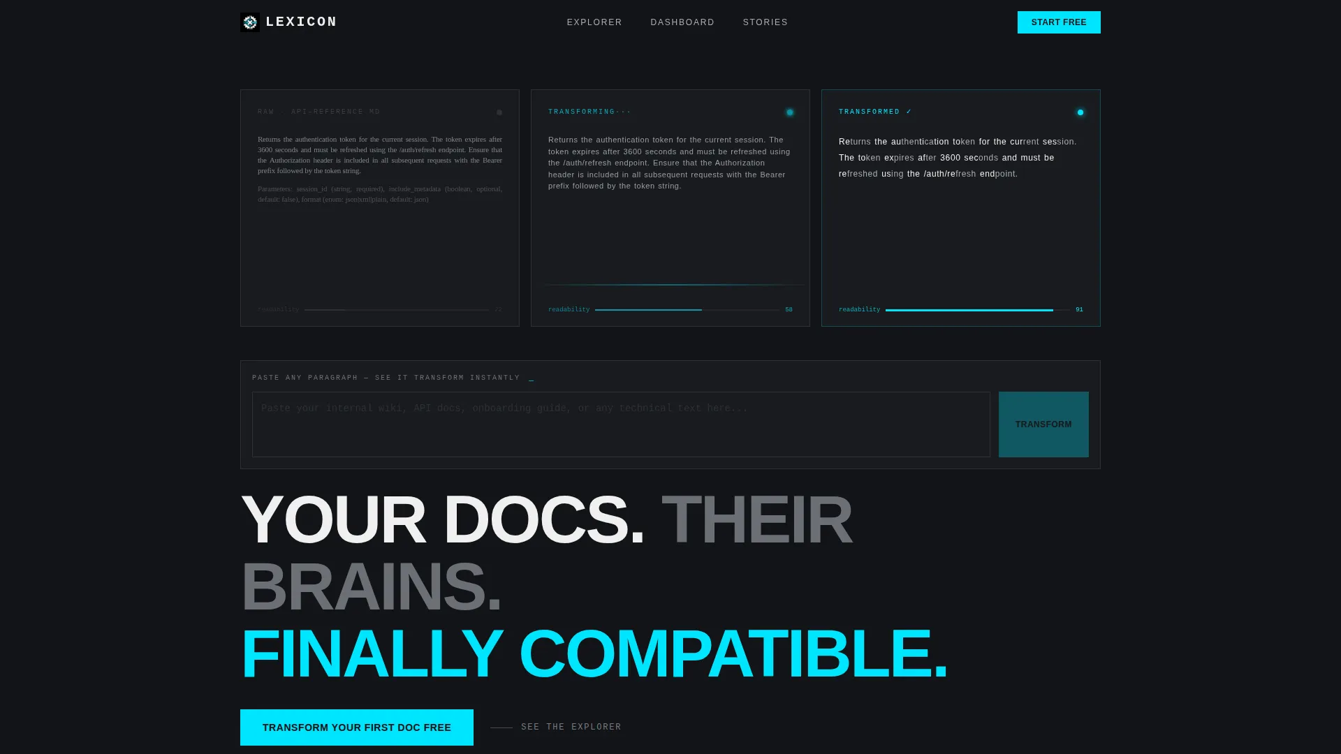 Dyslexia-Friendly Documentation Landing Page Template