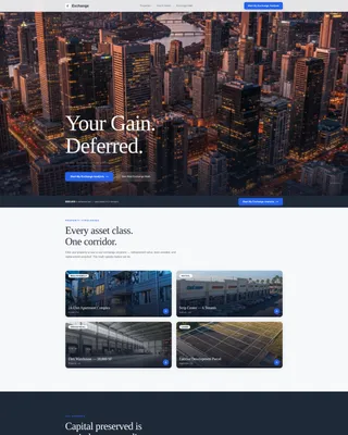 Real Estate Investment & REIT Professional Website Template