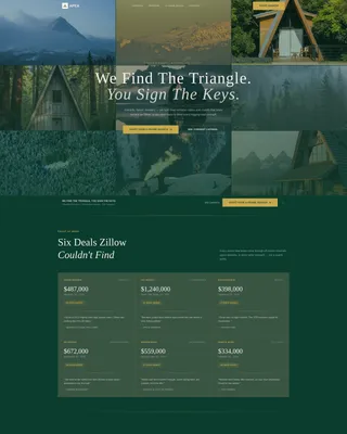 A-Frame House Real Estate Professional Website Template