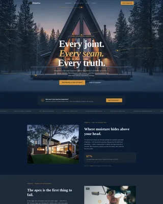 A-Frame House Real Estate Complete Booking Website Template