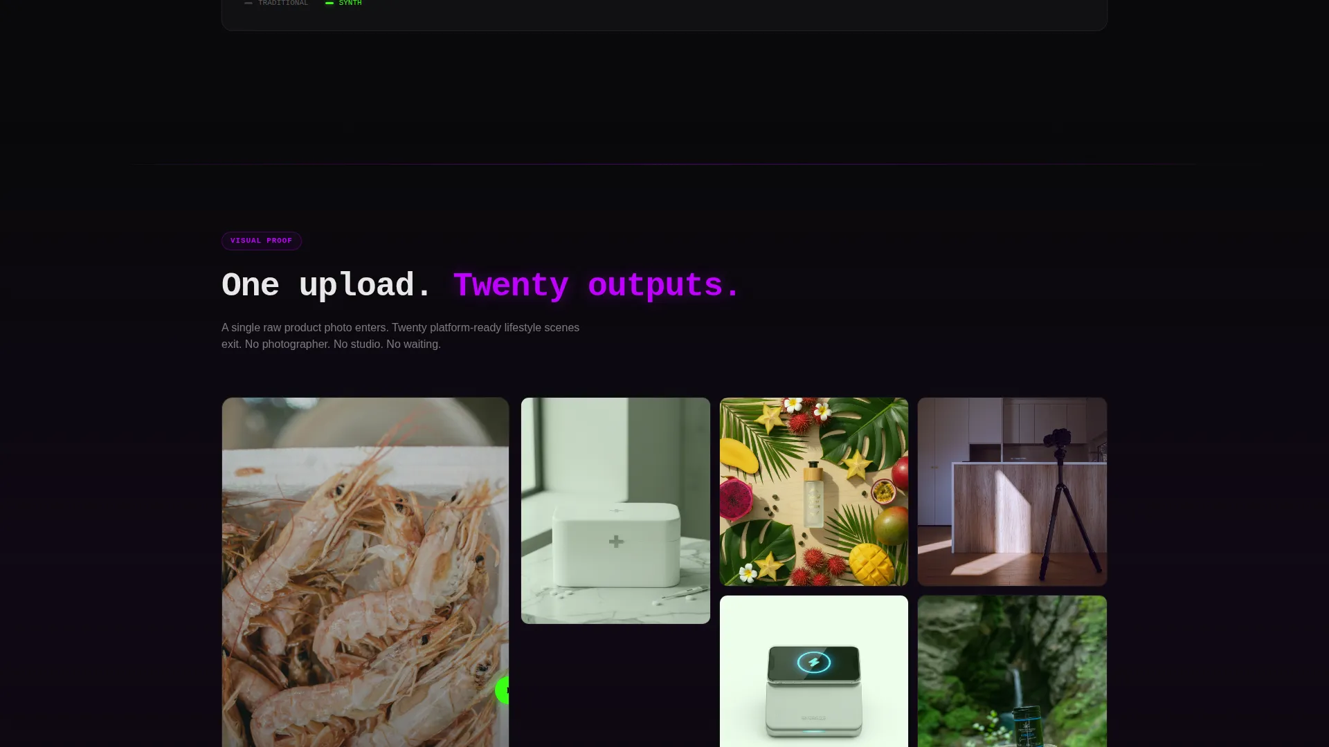 AI E-Commerce Product Image Generator Landing Page