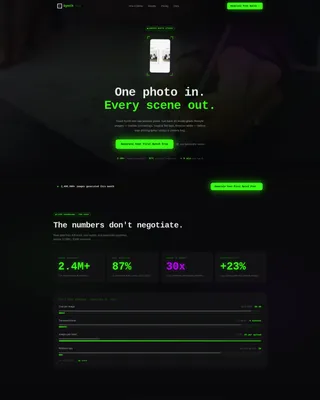 AI E-Commerce Product Image Generator Landing Page