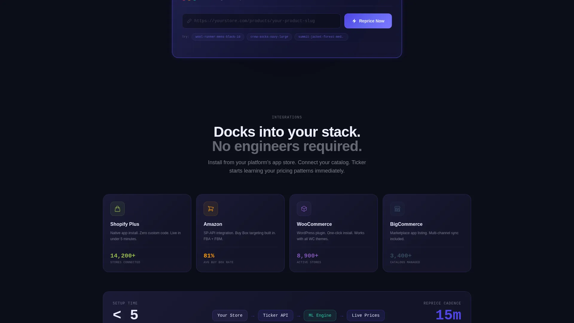 AI Price Optimization Landing Page Template