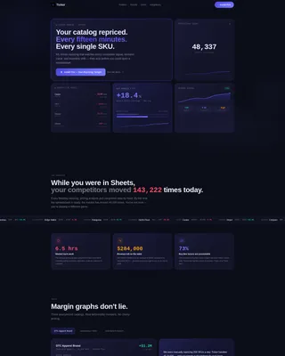 AI Price Optimization Landing Page Template