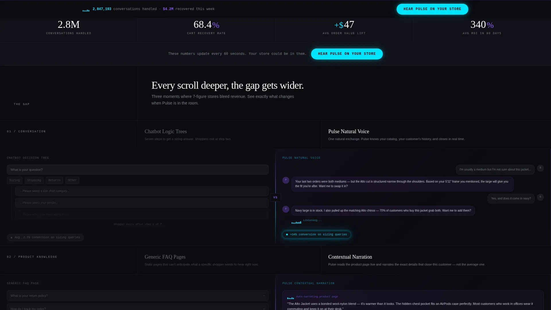 AI Voice Assistant E-Commerce Landing Page Template