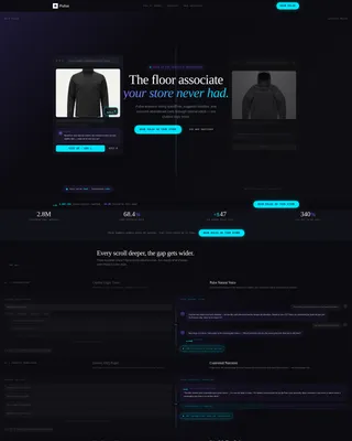 AI Voice Assistant E-Commerce Landing Page Template
