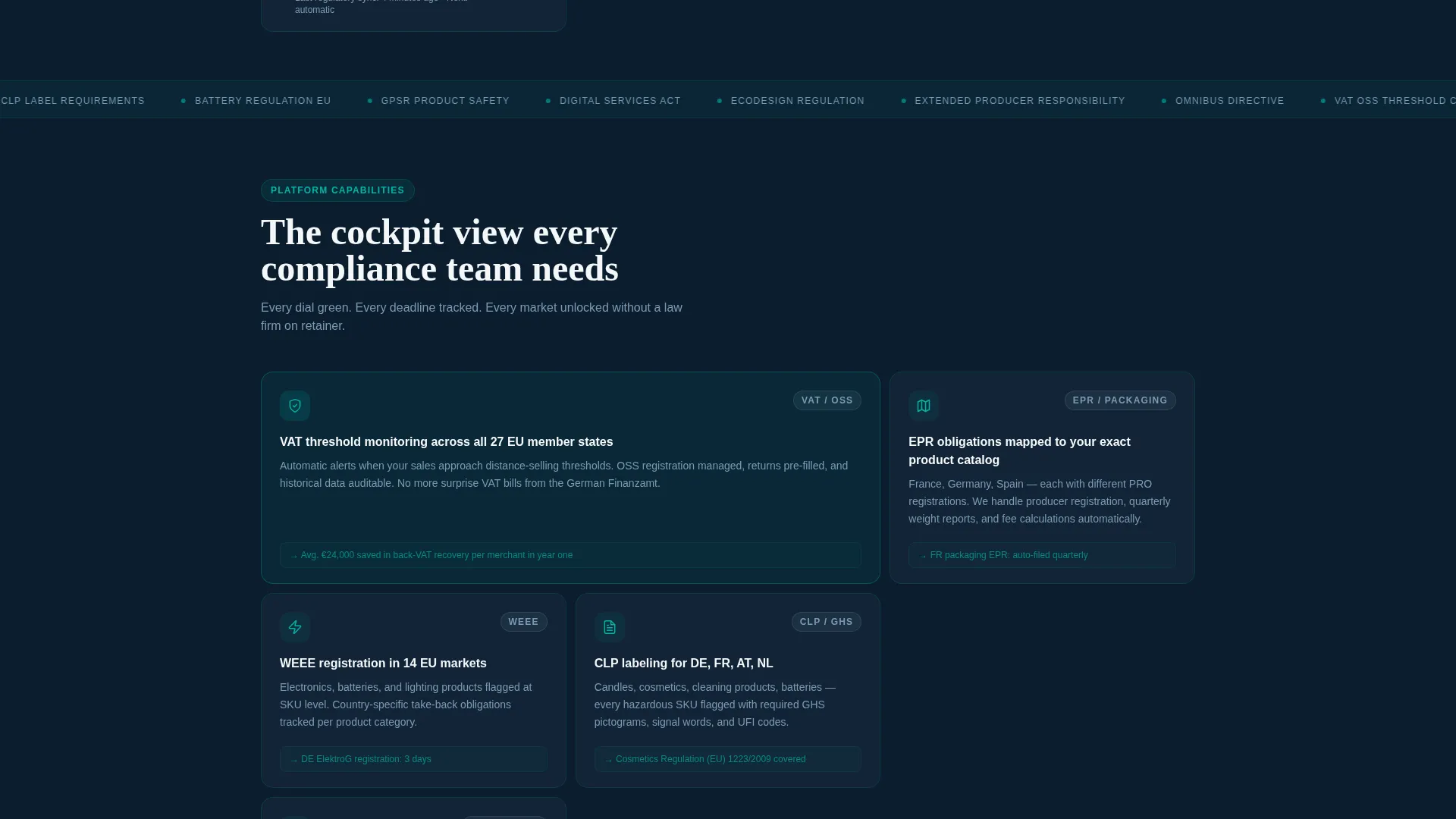 Compliance Landing Page Template