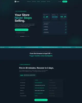 Automated eCommerce Email Landing Page Template