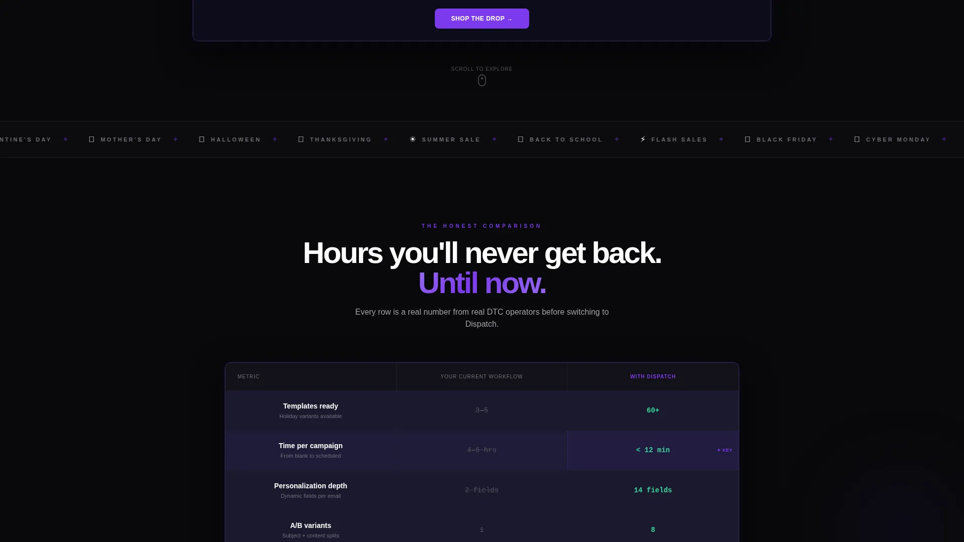 Holiday Email Builder Landing Page Template