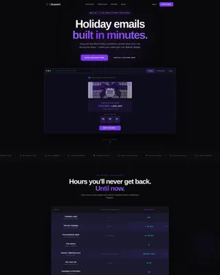 Holiday Email Builder Landing Page Template