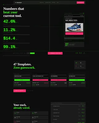 Bold Brutalist eCommerce Newsletter Landing Page