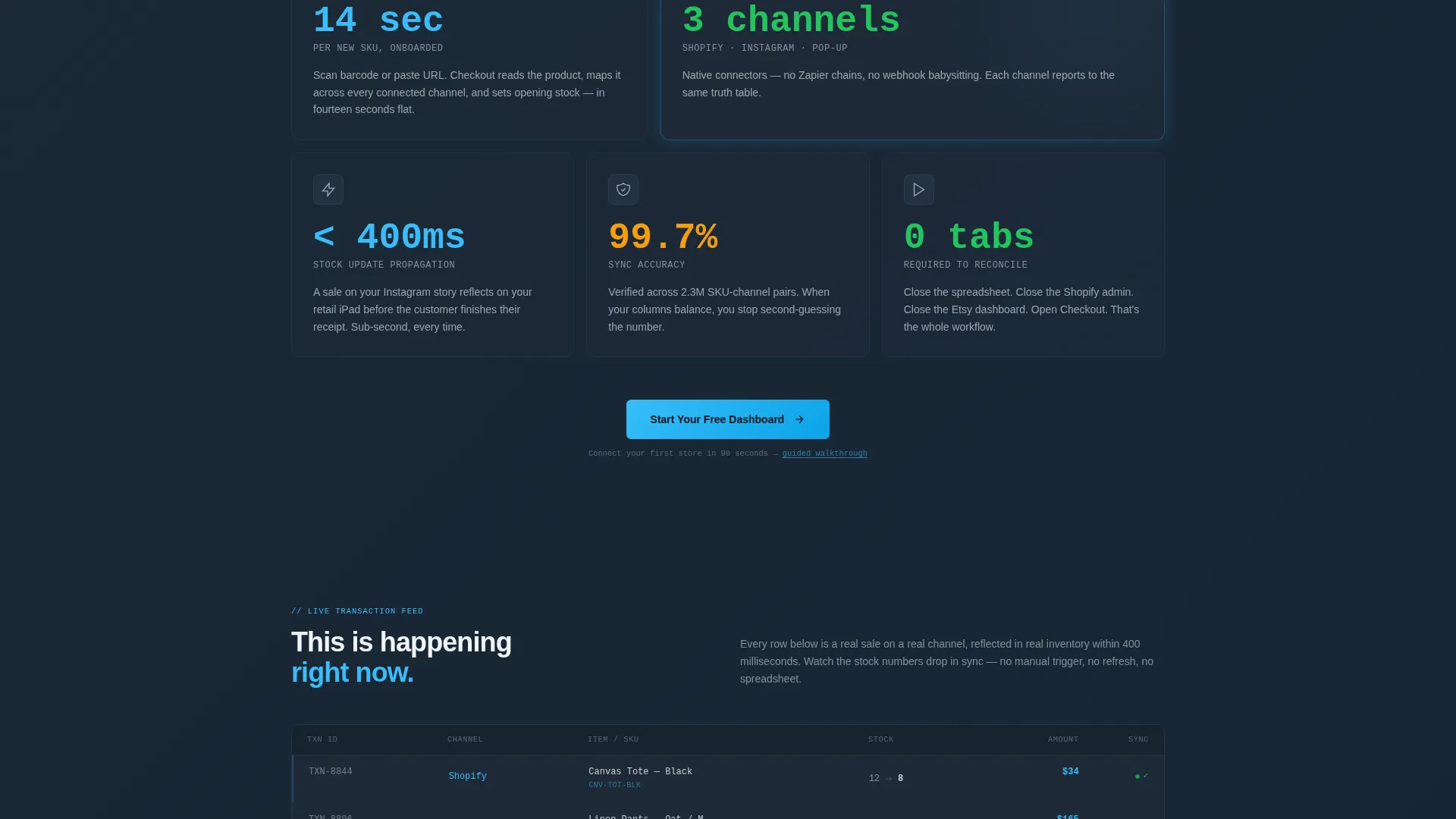 POS Landing Page Template for E-Commerce SaaS