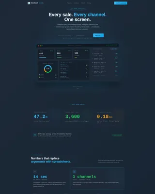 POS Landing Page Template for E-Commerce SaaS