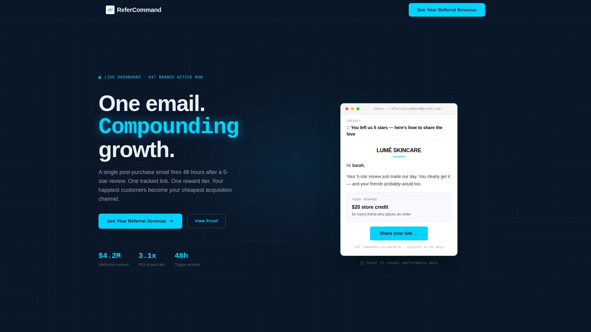 High-Converting Referral Landing Page Template
