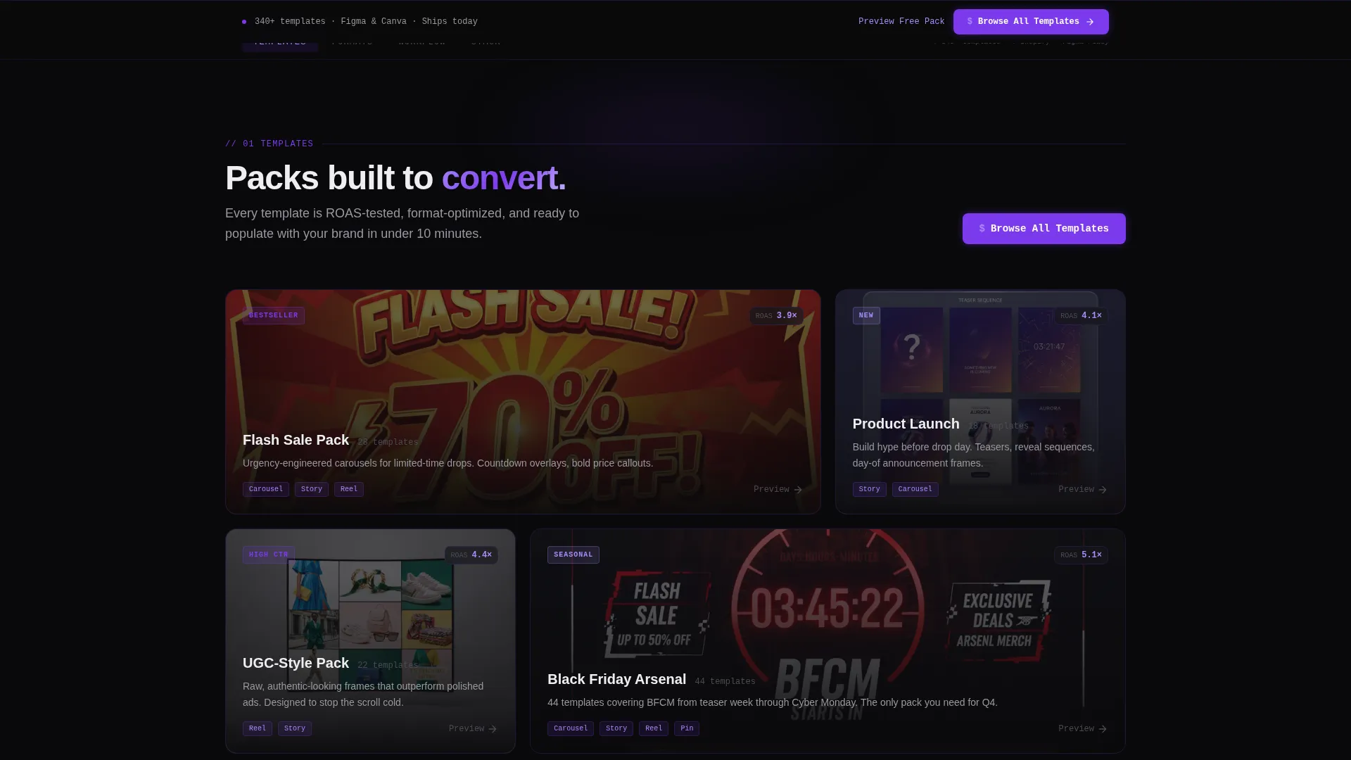 E-Commerce Social Media Template Landing Page