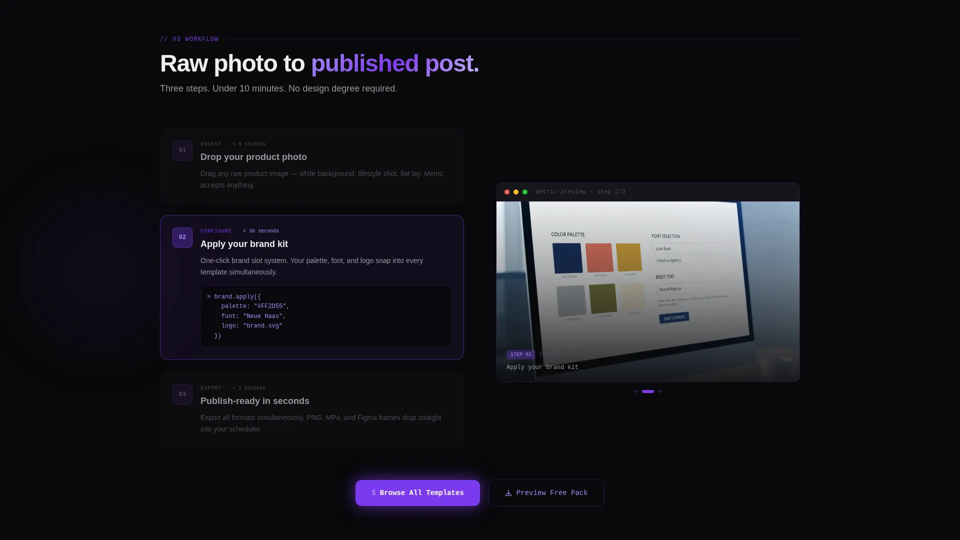 E-Commerce Social Media Template Landing Page