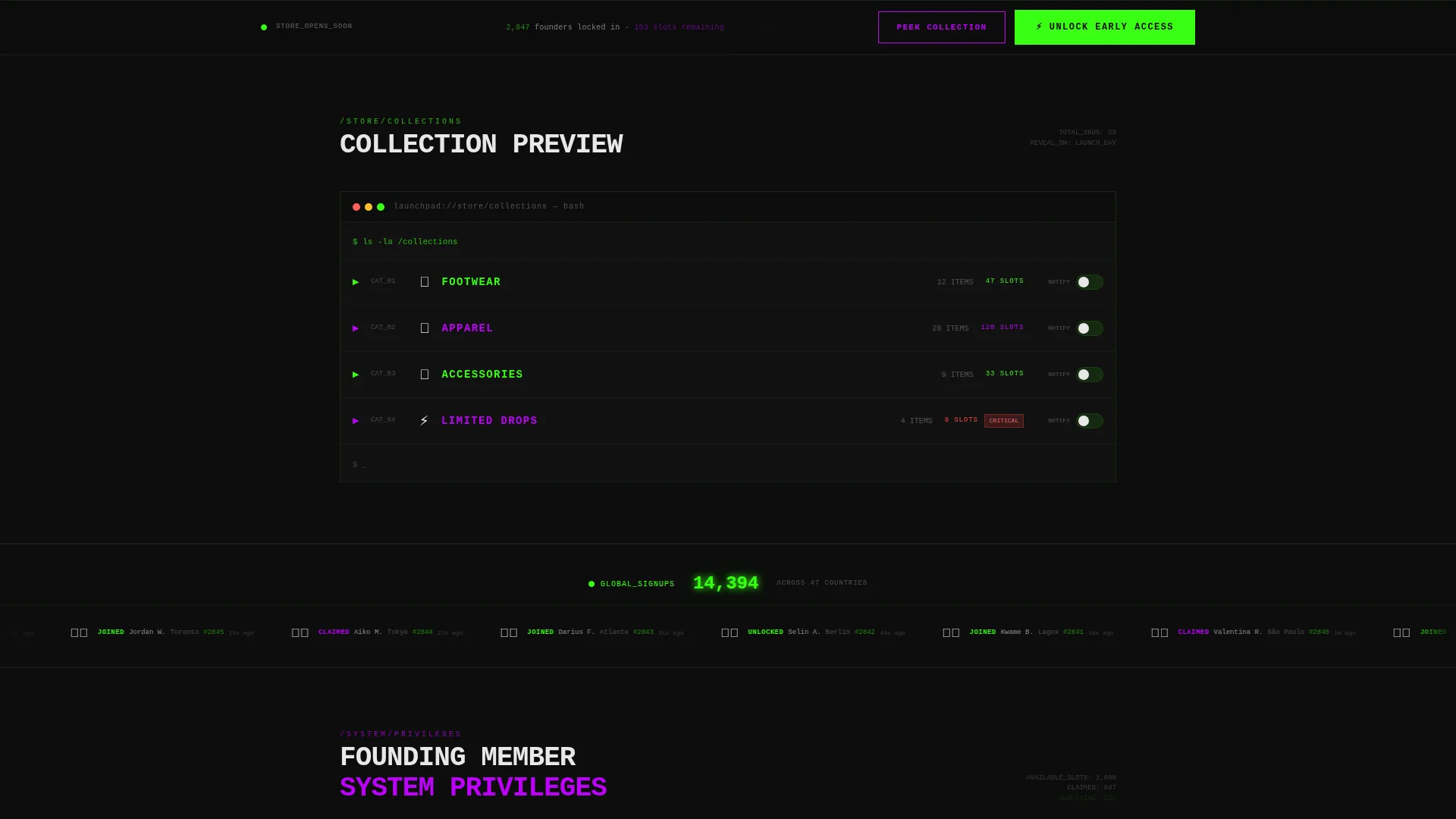 E-Commerce Store Coming Soon & Waitlist Website Template