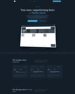 E-Commerce Store Homepage Data-Driven Website Template
