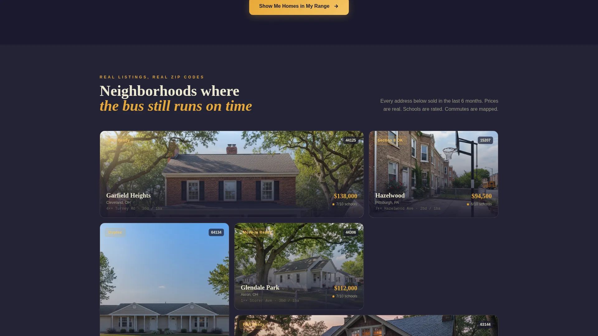Affordable Housing Real Estate Cost Calculator Website Template