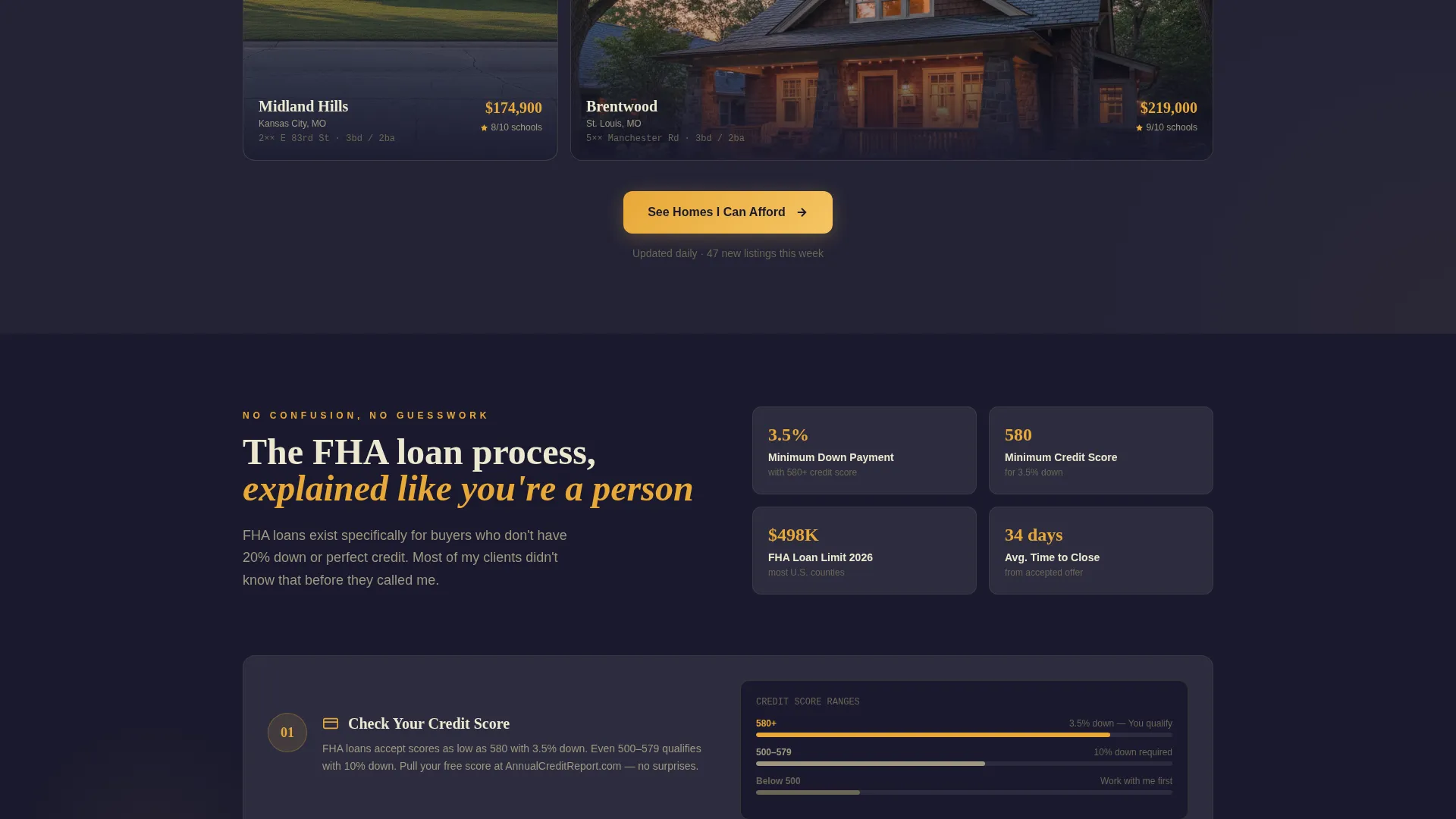 Affordable Housing Real Estate Cost Calculator Website Template