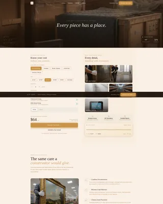 Art & Collectibles Storage Landing Page Template