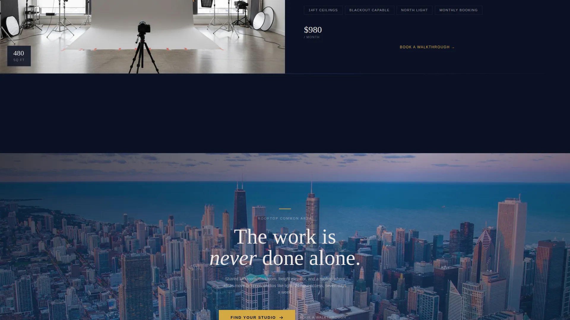 Space & Rental Platforms Booking Website Template