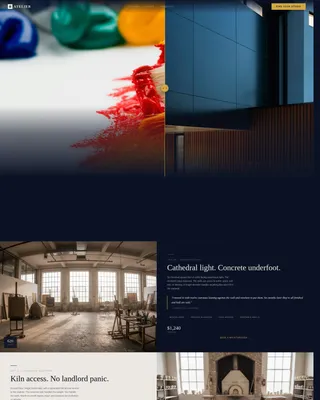 Space & Rental Platforms Booking Website Template