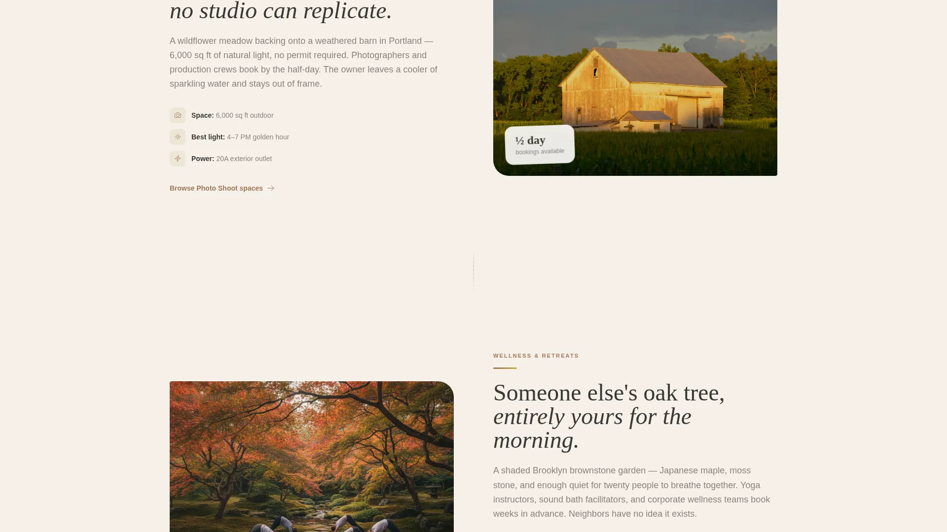 Space & Rental Platforms Specialist Professional Website Template