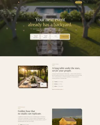 Space & Rental Platforms Specialist Professional Website Template
